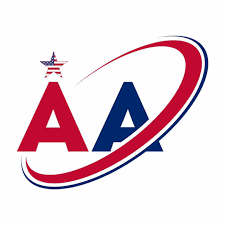 AA initials logo on white