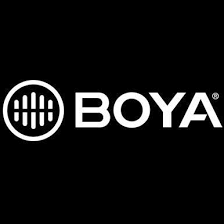 White BOYA wordmark on black